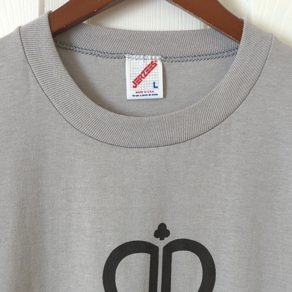 Jerzees 90's Vintage Maxim Las Vegas Graphic Short Sleeve Crewneck T-shirt Gray - Picture 2 of 10